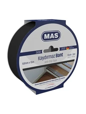 Mas 25 Mmx15 M Kaydırmaz Bant Sarı-siyah 2655