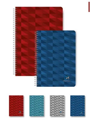 Elma Mercury 17x24 Sert Kapak Spiralli Defter Çizgili 140 Yp Mbh01-ydv