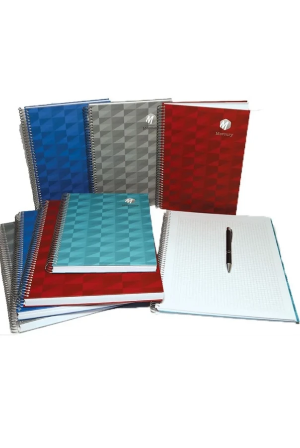 Elma Mercury A4 Sert Kapak Spiralli Defter Çizgisiz 140 Yp Mbh01-yef