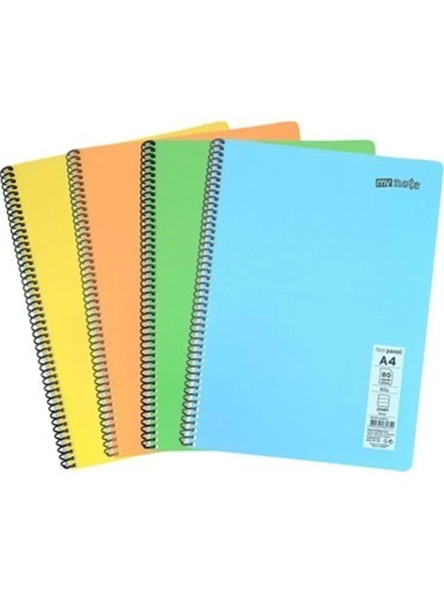 Umur Mynote Flex Pastel A4 Pp Kapak Spiralli Defter Çizgili 140 Yp Mfxpa-a4140-ç