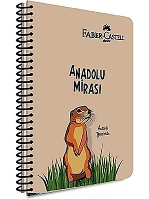 Faber Castell Anadolu Mirası A4 Kraft Kapak Spiralli Defter Çizgili 80 Yp 5075000483