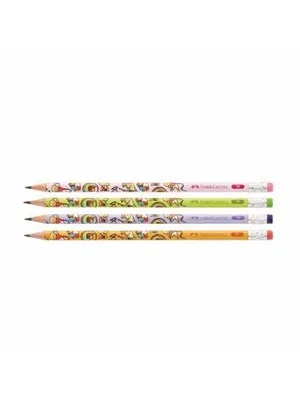 Faber Castell Desenli Jimnastik 2b Kurşun Kalem Silgili 5244000032