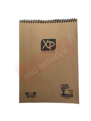 Folıx Xp A4 Kraft Kapak Spiralli Bloknot Kareli 60 Yp 823231