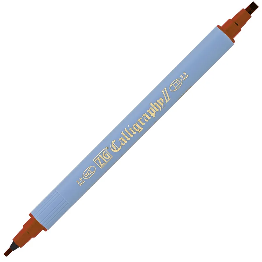 Zig Tc-3100 Kuretake Çift Uçlu Kaligrafi Kalemi 060 Kahverengi
