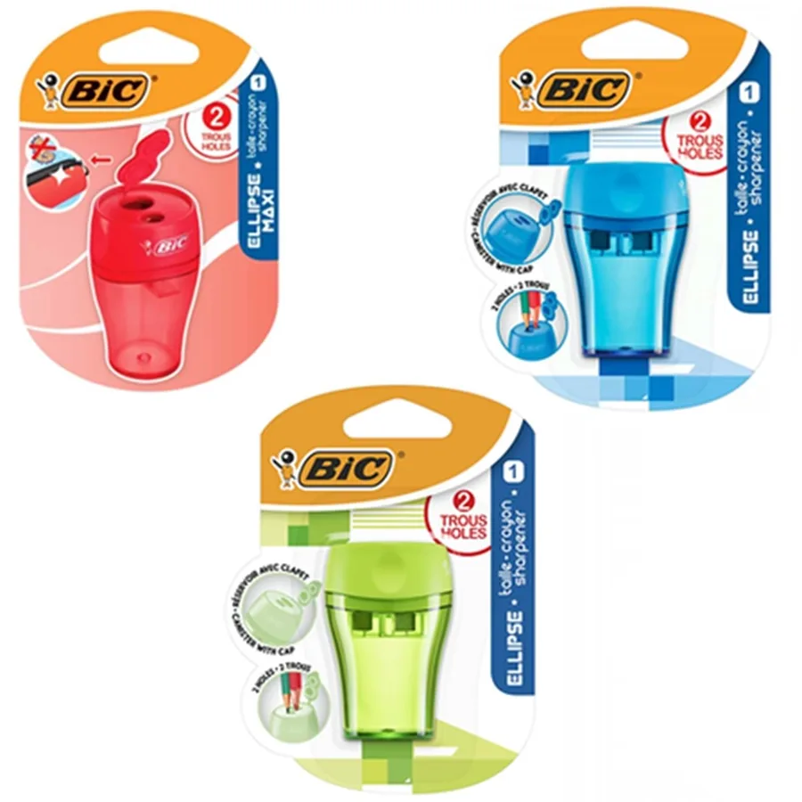 Bic Ellipse Maxi Çift Delikli Kapaklı Kalemtraş 9505181