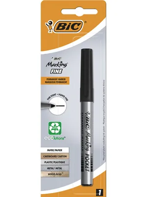 Bic Marking Fine Permanent Kalem Yuvarlak Uç Siyah 8755921\9187495