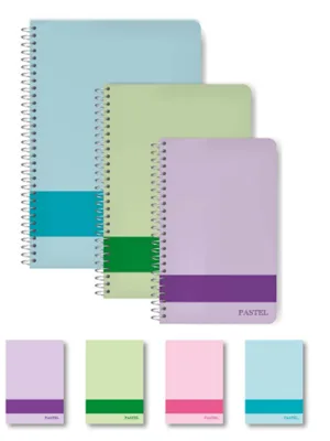 Elma Pastel 17x24 Sert Kapak Spiralli Defter Çizgisiz 120 Yp Mbh01-yeg