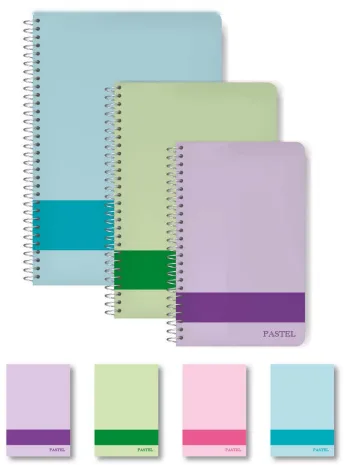 Elma Pastel 17x24 Sert Kapak Spiralli Defter Çizgisiz 120 Yp Mbh01-yeg