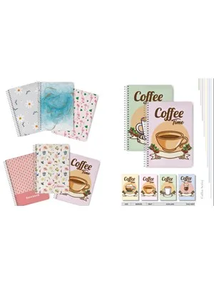 Elma Pastel 17x24 Sert Kapak Spiralli Defter Çizgisiz 120 Yp Mbh01-yeg