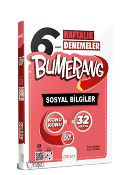 Günay Yay.- 6.sınıf Bumerang Sosyal Bilgiler Haftalık Denemeler 2324