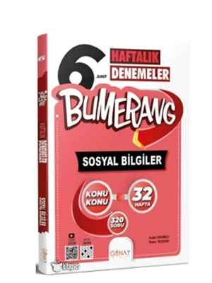 Günay Yay.- 6.sınıf Bumerang Sosyal Bilgiler Haftalık Denemeler 2324