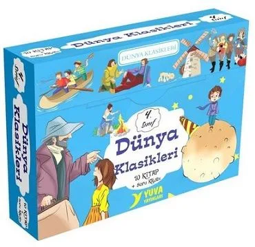 Dünya Klasikleri 4. Sınıf 10 Kitap+ Soru Kitabı - Yuva Yayınları