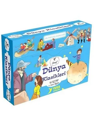 Dünya Klasikleri 4. Sınıf 10 Kitap+ Soru Kitabı - Yuva Yayınları
