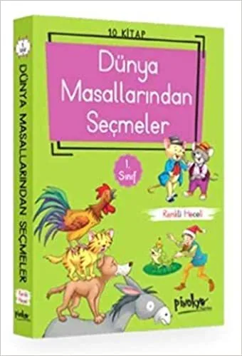 Dünya Masallarından Seçmeler 1.sınıf 10 Kitap - Pinokyo Yayınları