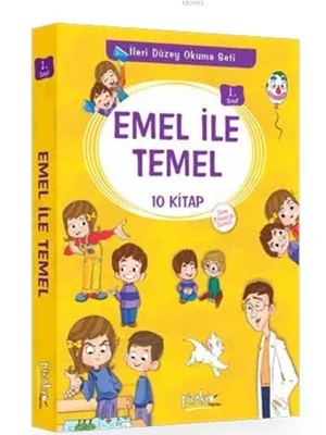 Emel İle Temel 10 Kitap (1.sınıflar İçin) - Pinokyo Yayınları