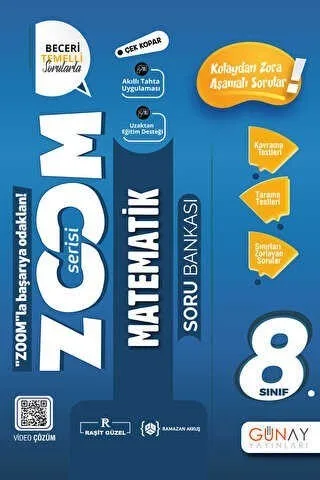 Günay Yay.- 8.sınıf Zoom Serisi Matematik Soru Bankası 2526