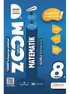 Günay Yay.- 8.sınıf Zoom Serisi Türkçe Soru Bankası 2324