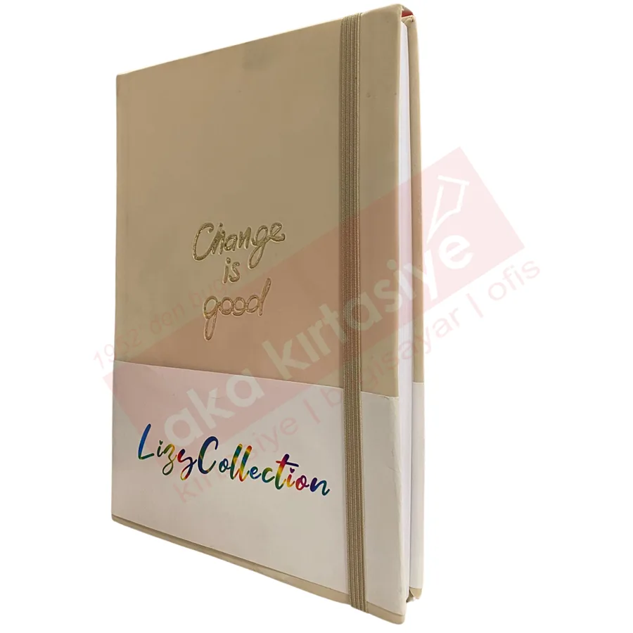 Lizy 17x24 Suni Deri Velur Desen Lastikli Defter Kareli 168 Yp Vel190k