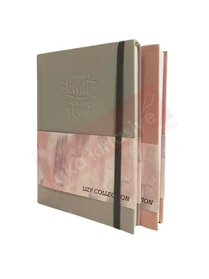 Lizy 14x20 Suni Deri Soft Model Klişeli Lastikli Defter Kareli 168 Yp Sft180k