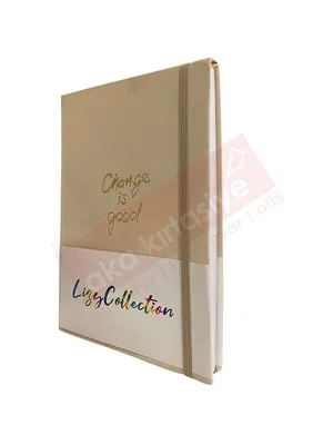 Lizy 14x20 Suni Deri Velur Desen Lastikli Defter Kareli 168 Yp Vel180sq