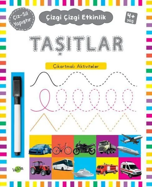 Çizgi Çizgi Etkinlik - Taşıtlar - Kukla Yayınları