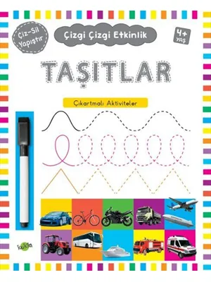 Çizgi Çizgi Etkinlik - Taşıtlar - Kukla Yayınları