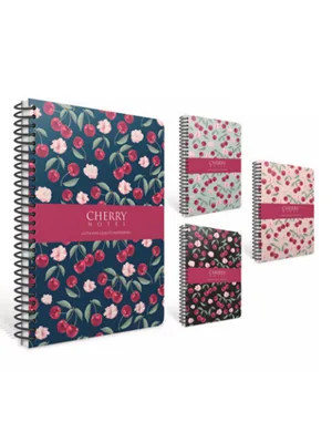 Gıpta Cherry 17x24 Sert Kapak Spiralli Defter Çizgili 120 Yp 6371