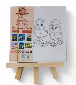 Elif 16x16 Şövaleli Mini Tuval