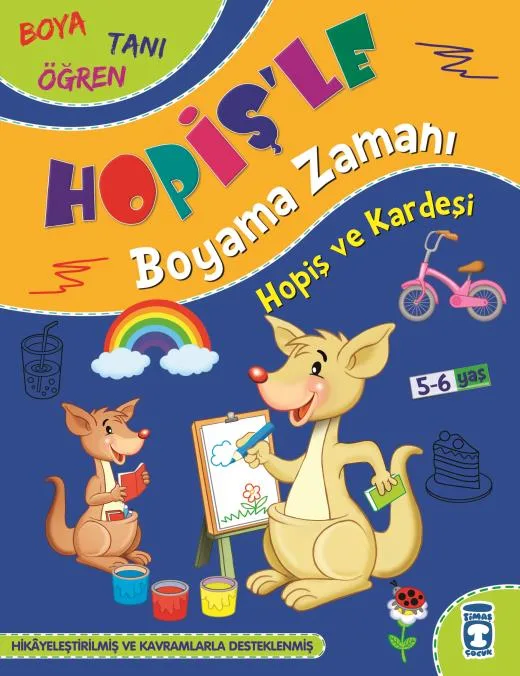 Hopiş'le Boyama Zamanı- Hopiş ve Kardeşi - Timaş Yayınları