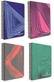 Faber Castell Waves A4 Pp Kapak Spiralli Defter Çizgili 80 Yp 5075000434