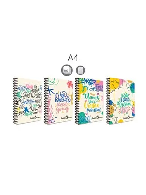 Faber Castell Waves A4 Pp Kapak Spiralli Defter Çizgili 80 Yp 5075000434