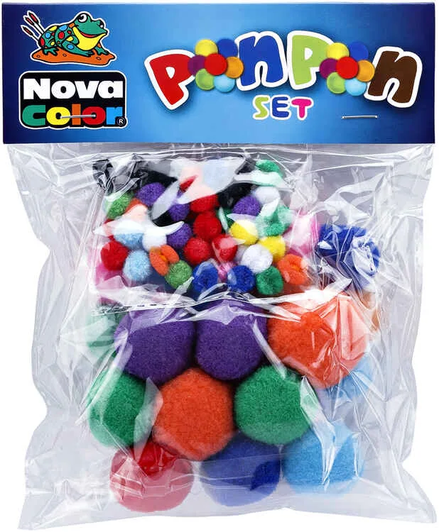 Nova Color 10-20-30 Mm Karışık Ponpon Seti Nc-350