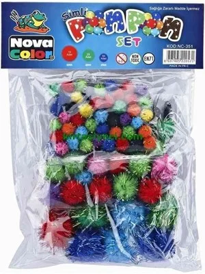 Nova Color 10-20-30 Mm Karışık Ponpon Seti Nc-350