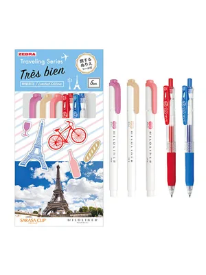 Zebra Traveling Serisi 0.5 Mm Sarasa Clip + Mildliner 5"li Se-tr-5cf