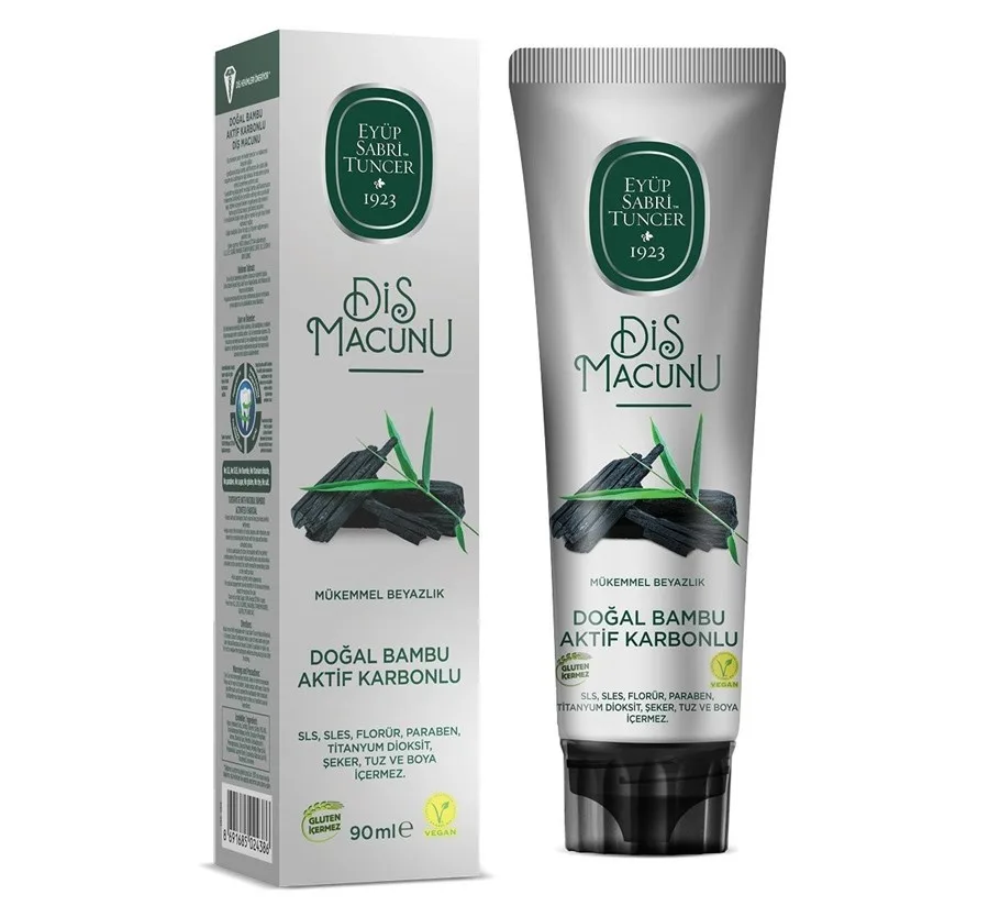Eyüp Sabri Tuncer 90 Ml Diş Macunu Doğal Bambu ve Aktif Karbonlu