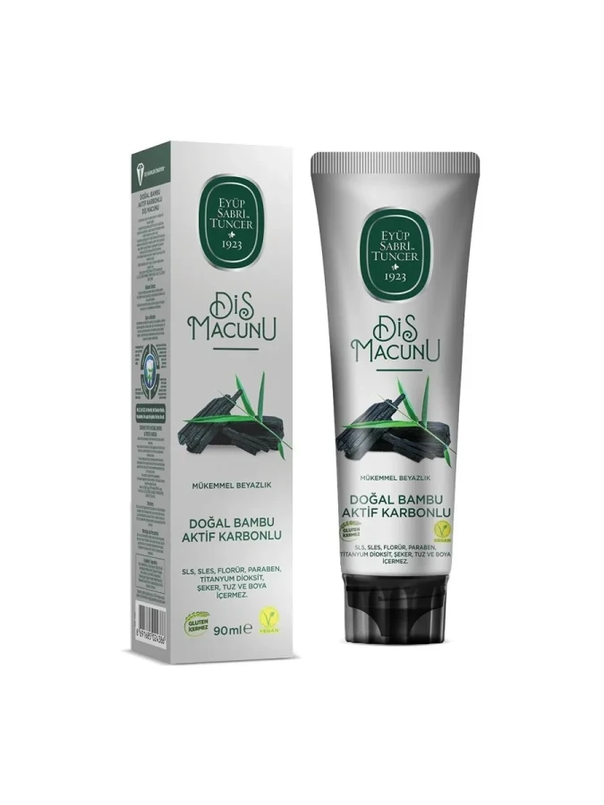 Eyüp Sabri Tuncer 90 Ml Diş Macunu Doğal Bambu ve Aktif Karbonlu