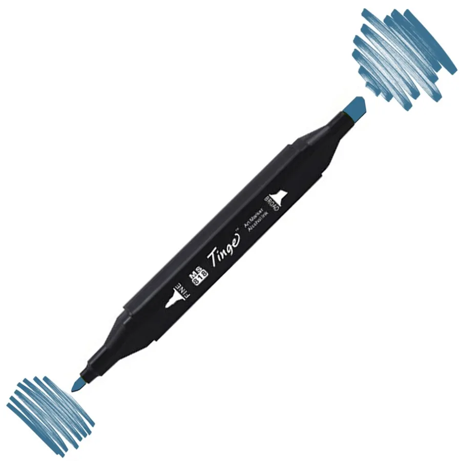 Del Rey Twin Çift Uçlu Marker Kalem B62 Marine Blue