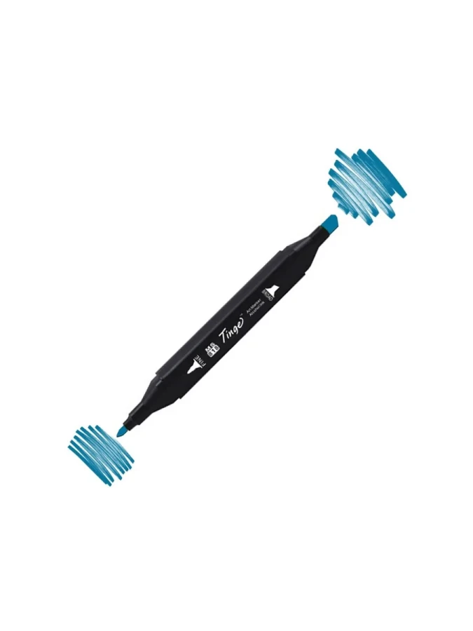Del Rey Twin Çift Uçlu Marker Kalem B64 İndian Blue