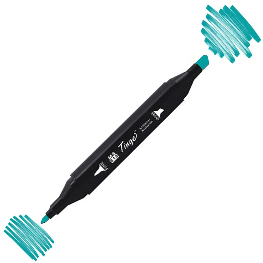 Del Rey Twin Çift Uçlu Marker Kalem B65 İce Blue