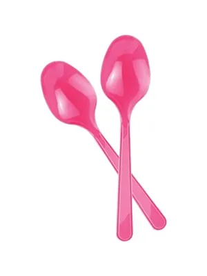 Nedi Plastik Kaşık 25"li Şeker Pembe (fuşya) 70519\74367