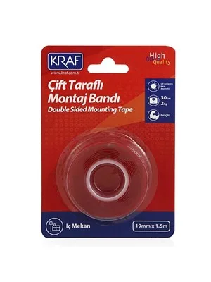 Kraf 19 Mmx5 Mt Çift Taraflı Köpük Bant 5019g
