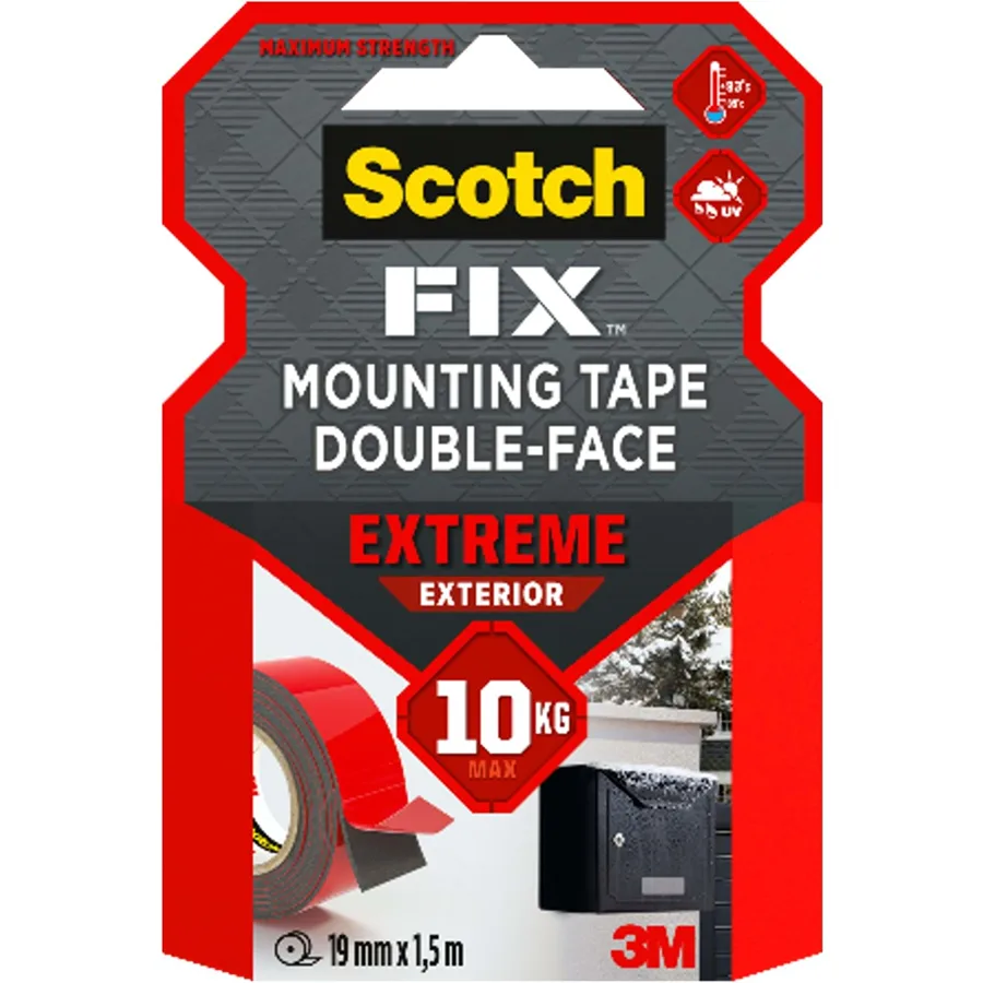 Scotch 19mmx1.5m Extra Güçlü Montaj Bandı 4002 4941-1915p