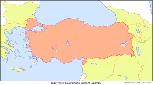 Odak A3 Türkiye-dünya Siyasi Çift Taraflı Dilsiz Harita