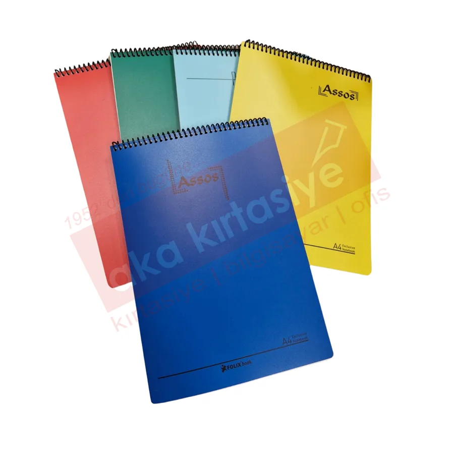 Folıx Ares A4 Pp Kapak Spiralli Bloknot Kareli 36 Yp 823521