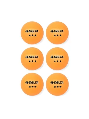 Delta Masa Tenisi (pinpon) Topu Turuncu 6"lı Cpt294