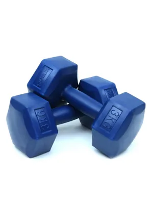 Delta 3 Kg Plastik Dumbbell(dambıl) 2"li Mavi Bdc633