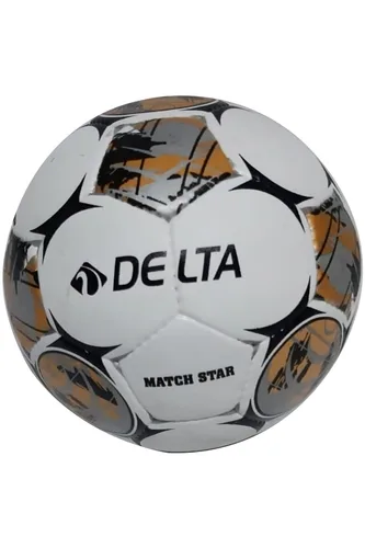 Delta Match Star Futbol Topu No:5 Siyah-gold-gümüş