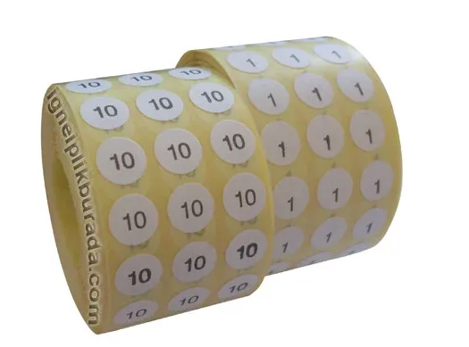 Tekno 10 Mm Numaralı Etiket 10000"li (8 Rakamı)