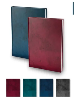 Elma 20x28 Mermer Desen Sert Kapak Defter Çizgili 200 Yp