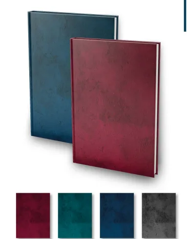 Elma 20x28 Mermer Desen Sert Kapak Defter Çizgili 200 Yp